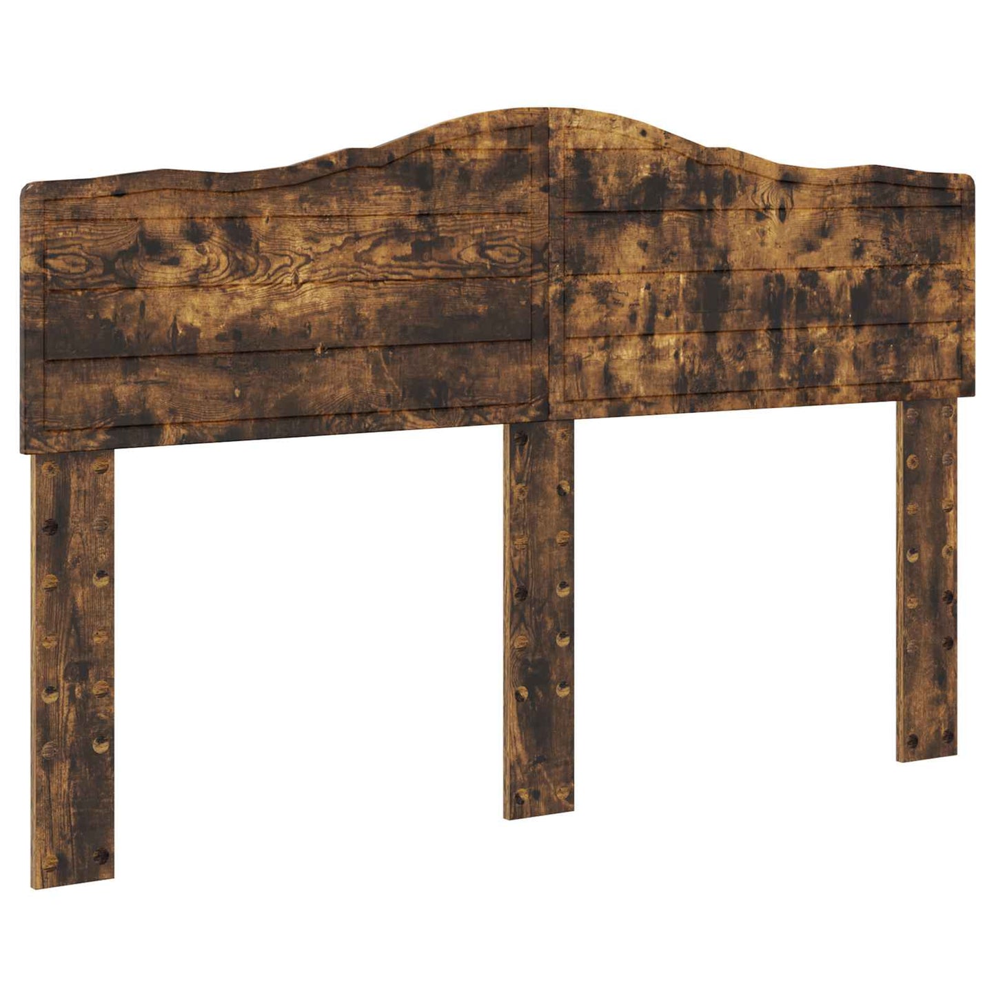 Bed Frame with Drawer Smoked Oak 140 x 200 cm Engineered Wood