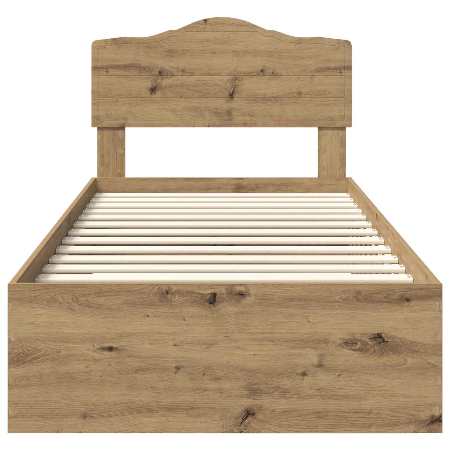 Bed Frame with Drawer Artisan Oak 90 x 190 cm Engineered Wood