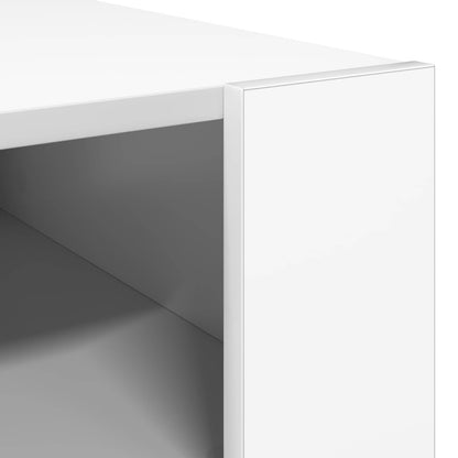 Coffee Table with Storage White 66 x 53 x 45 cm Engineered Wood