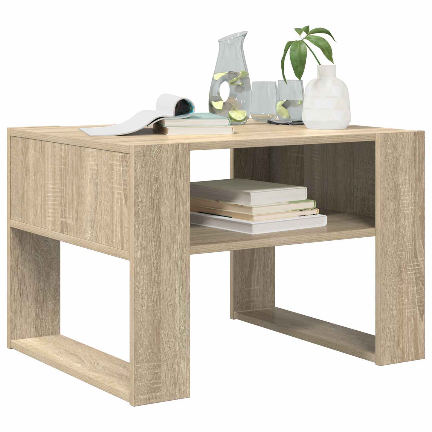 Coffee Table Sonoma Oak 66 x 53 x 45 cm Engineered Wood