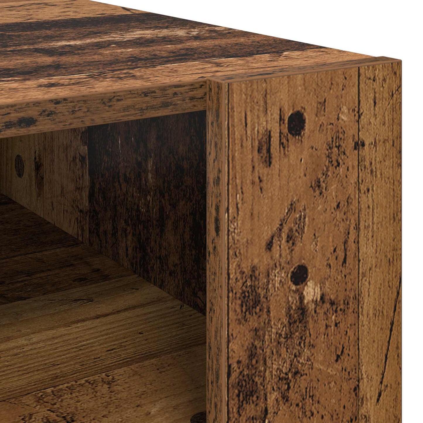 Coffee Table Old Wood 66 x 53 x 45 cm Engineered Wood