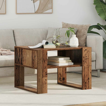 Coffee Table Old Wood 66 x 53 x 45 cm Engineered Wood
