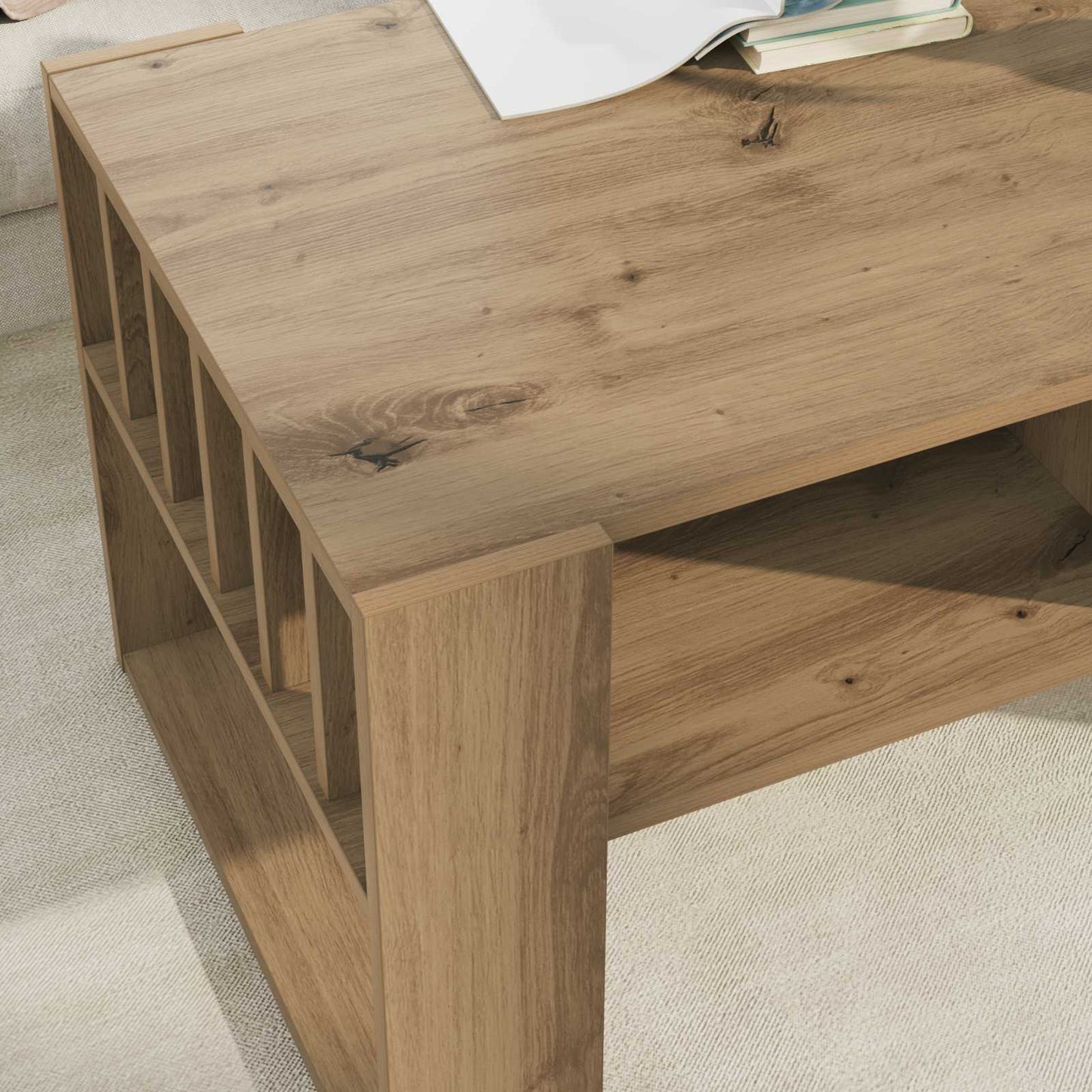 Coffee Table Artisan Oak 92 x 49.5 x 45 cm Engineered Wood