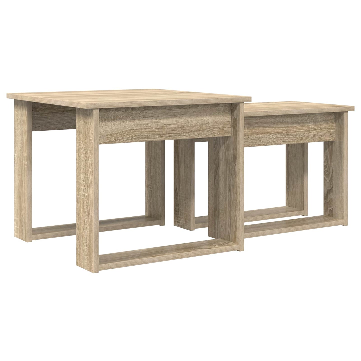 Coffee Table Set 2 pcs Sonoma Oak Engineered Wood