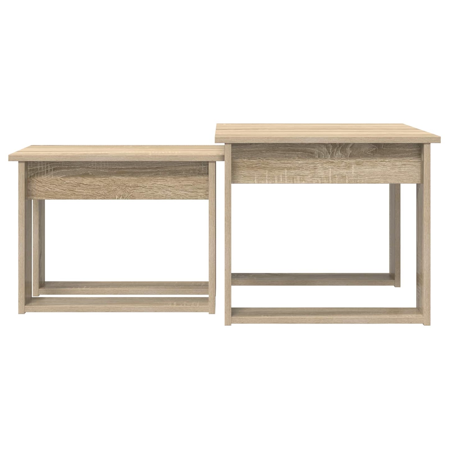 Coffee Table Set 2 pcs Sonoma Oak Engineered Wood