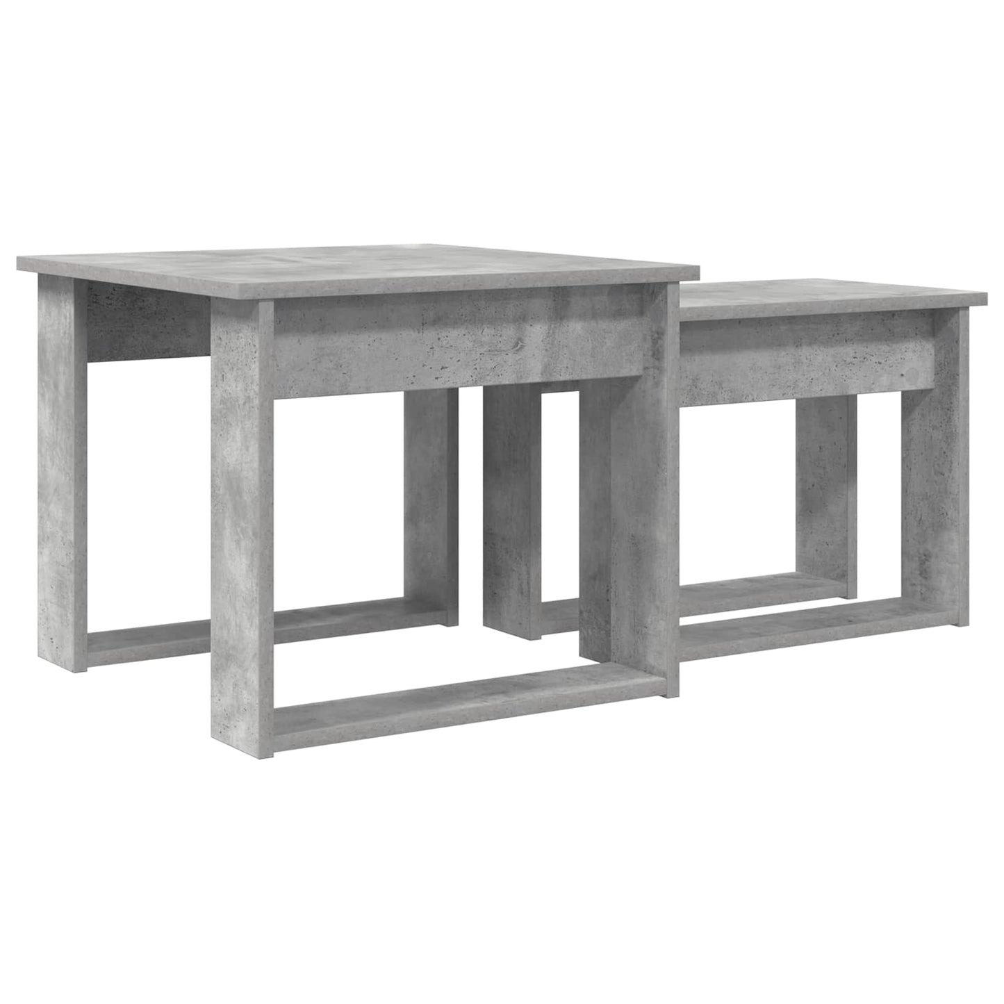 Coffee Table Set 2 pcs Concrete Grey Engineered Wood