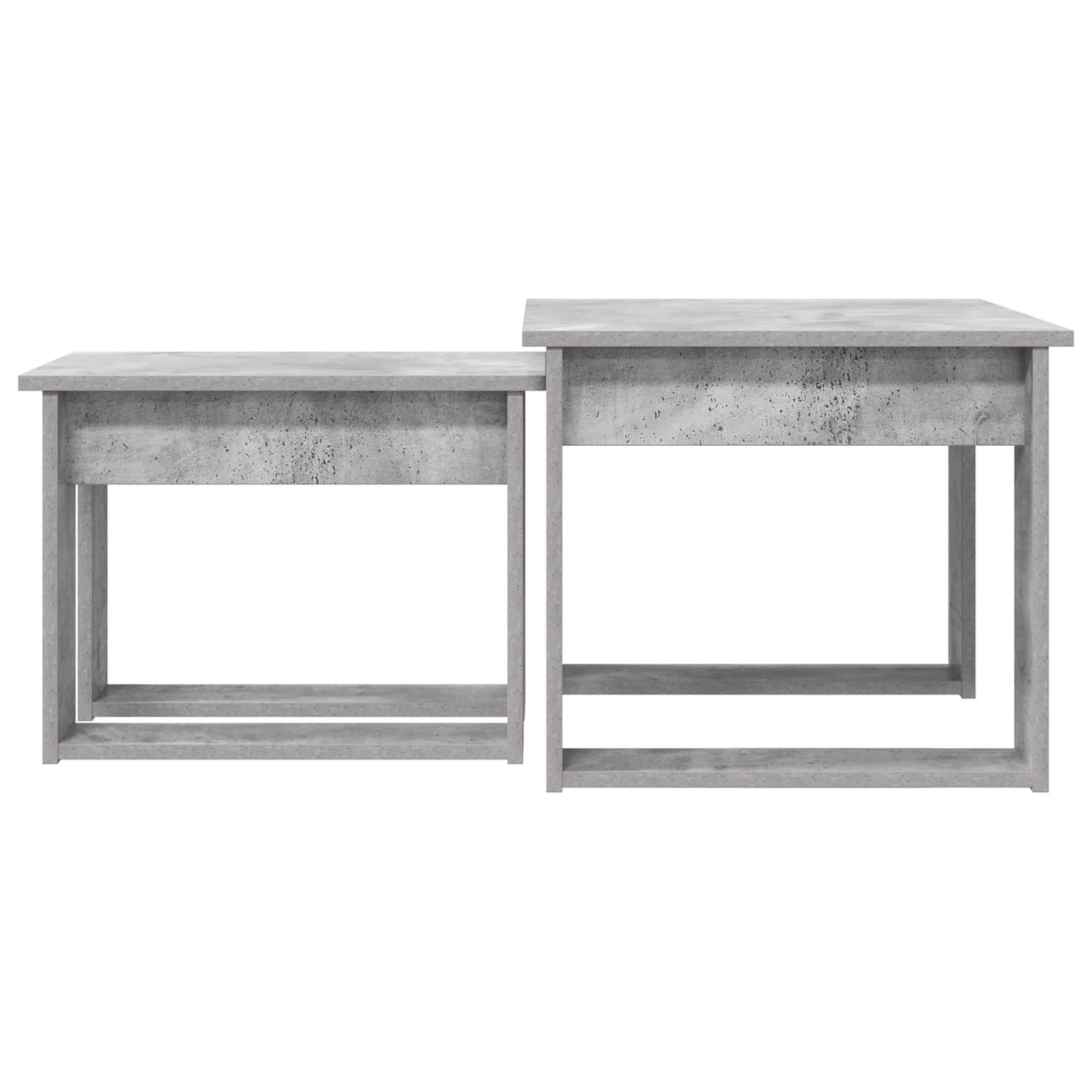 Coffee Table Set 2 pcs Concrete Grey Engineered Wood