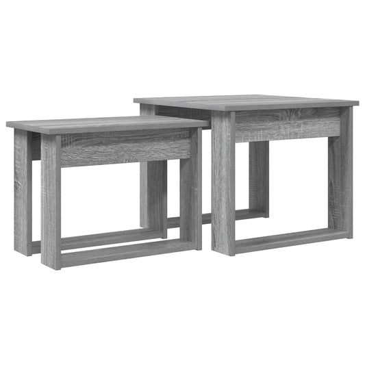 Coffee Table Set 2 pcs Grey Sonoma 50 x 52 x 42 cm