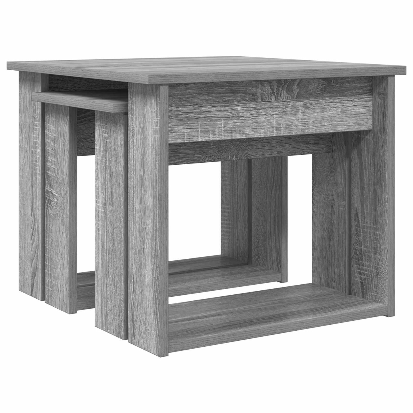 Coffee Table Set 2 pcs Grey Sonoma Engineered Wood
