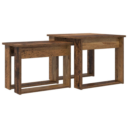 Coffee Table Set 2 pcs Old Wood Engineered Wood
