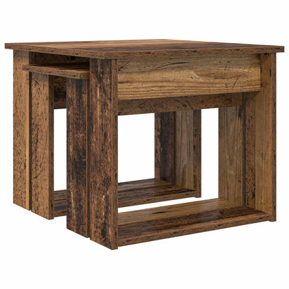 Coffee Table Set 2 pcs Old Wood Engineered Wood