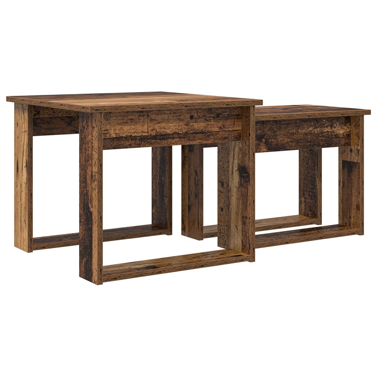 Coffee Table Set 2 pcs Old Wood Engineered Wood