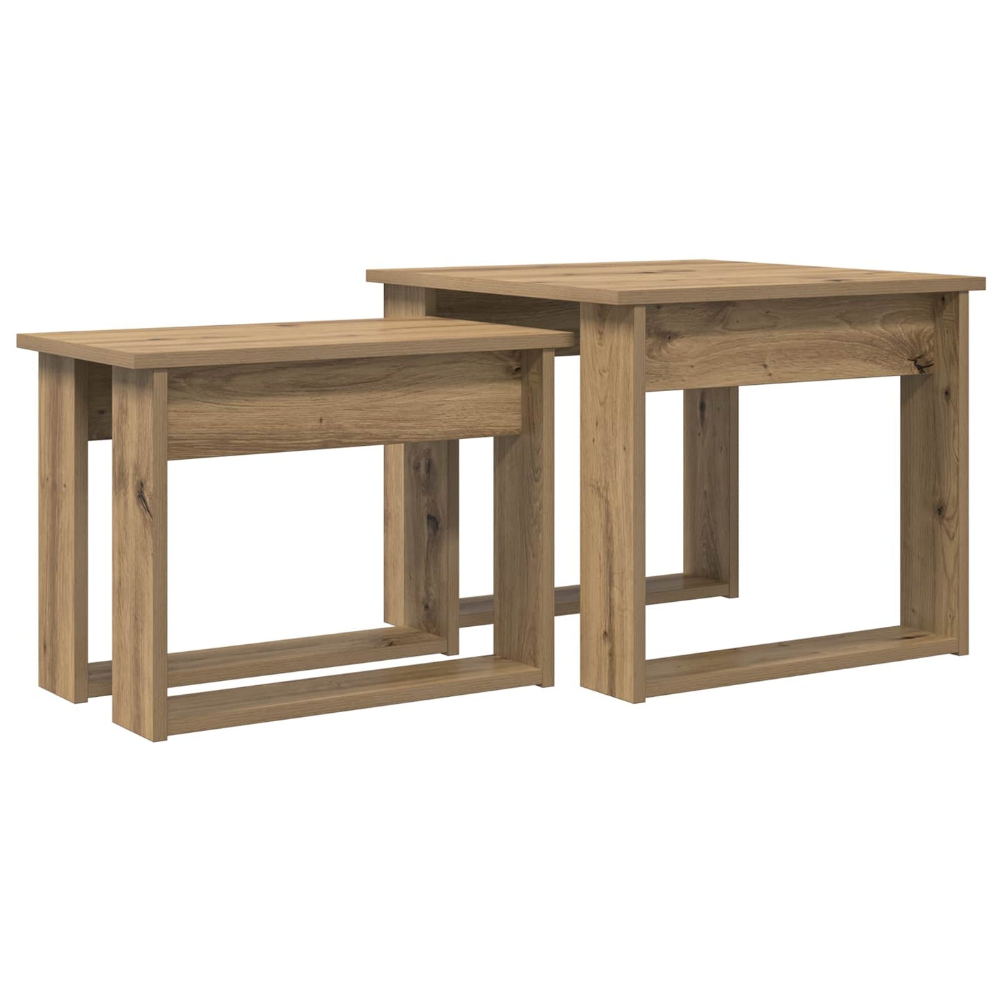 Coffee Table Set 2 pcs Artisan Oak 50 x 52 x 42 cm