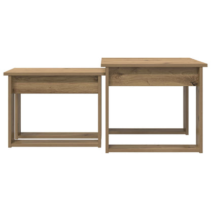 Coffee Table Set 2 pcs Artisan Oak 50 x 52 x 42 cm