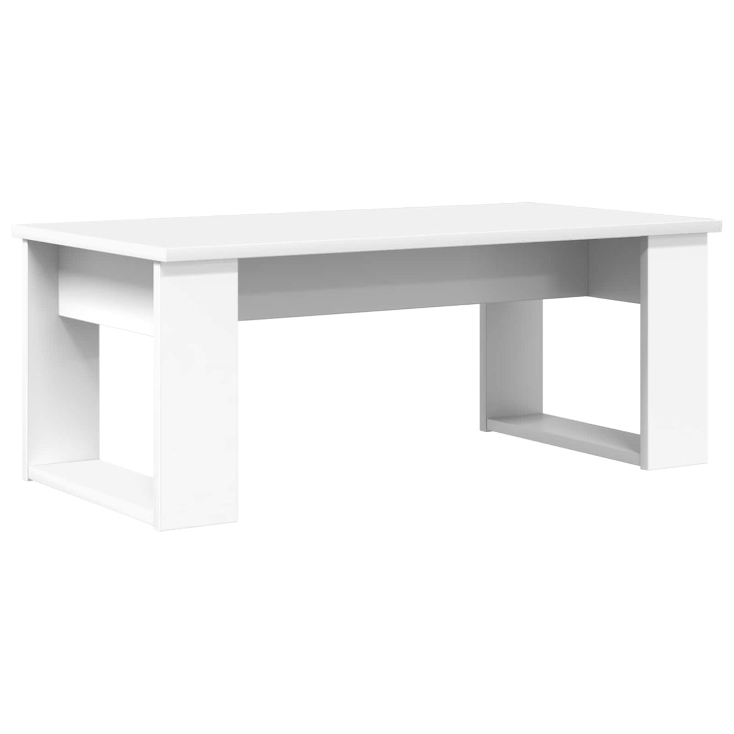 Coffee Table Set 2 pcs White Engineered Wood