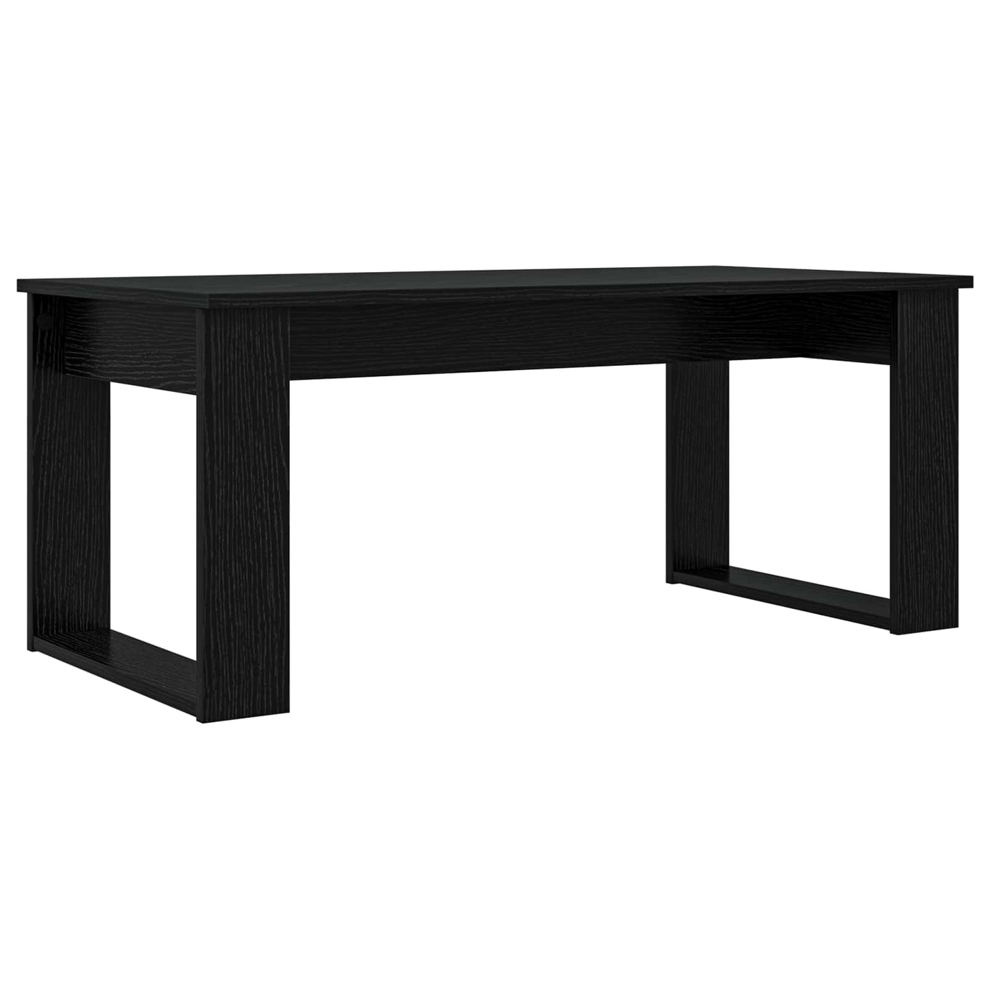 Coffee Table Set 2 pcs Black Oak Engineered Wood