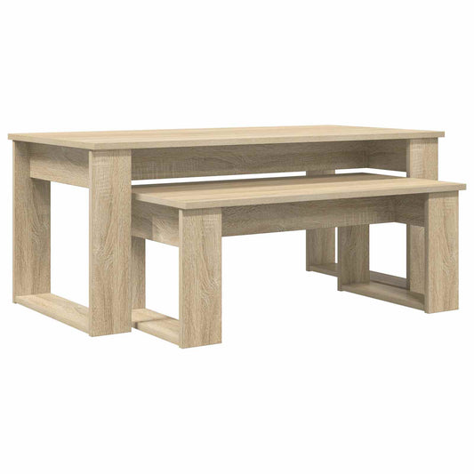 Coffee Table Set 2 pcs Sonoma Oak 100 x 50 x 42 cm