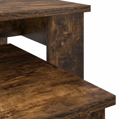 Coffee Table Set 2 pcs Smoked Oak Engineered Wood
