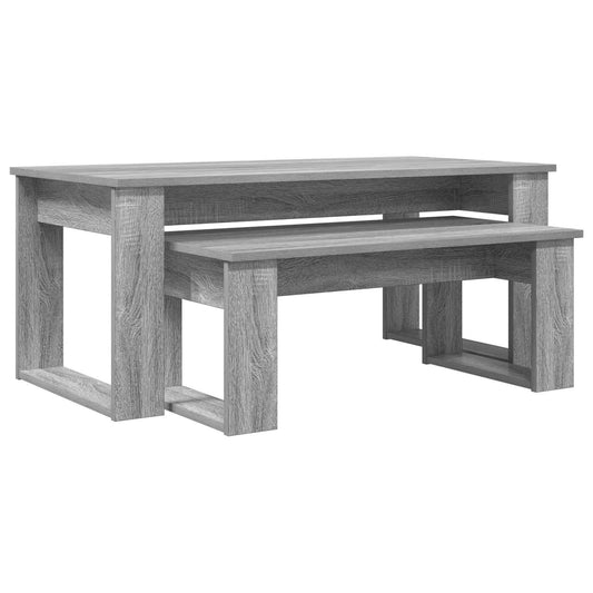 Coffee Table Set 2 pcs Grey Sonoma 100 x 50 x 42 cm