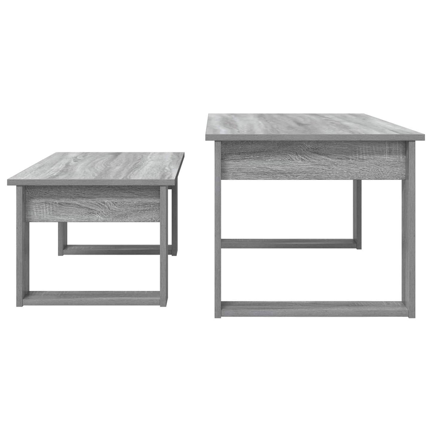 Coffee Table Set 2 pcs Grey Sonoma Engineered Wood