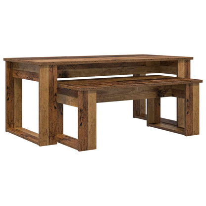 Coffee Table Set 2 pcs Old Wood Engineered Wood