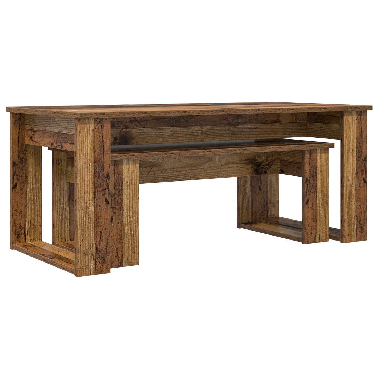 Coffee Table Set 2 pcs Old Wood Engineered Wood
