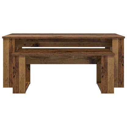 Coffee Table Set 2 pcs Old Wood Engineered Wood
