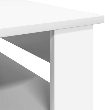 Coffee Table with Storage White 96 x 54 x 44 cm Engineered Wood