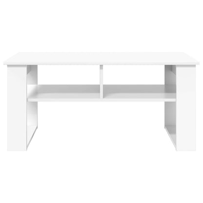 Coffee Table with Storage White 96 x 54 x 44 cm Engineered Wood