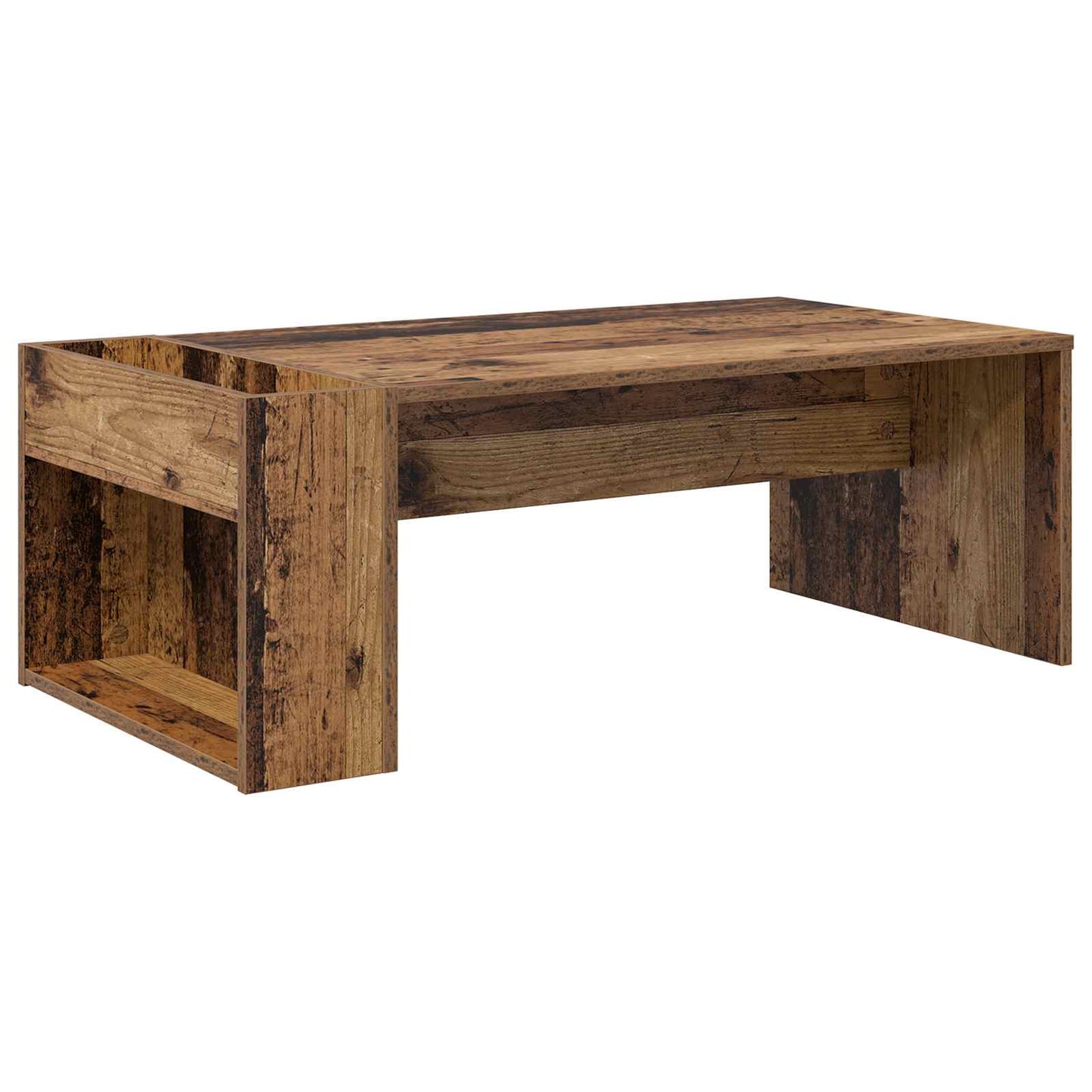 Coffee Table Old Wood 95 x 50 x 34 cm Engineered Wood