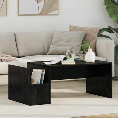 Coffee Table Black Oak 90 x 45 x 35 cm Engineered Wood