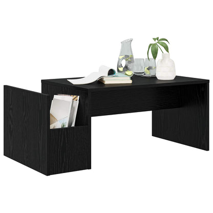 Coffee Table Black Oak 90 x 45 x 35 cm Engineered Wood