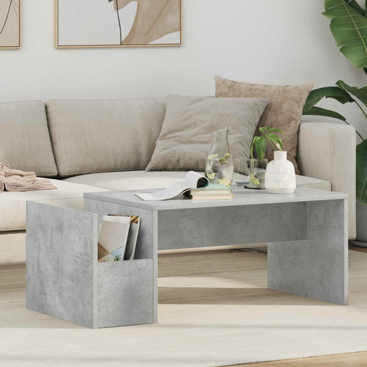 Coffee Table Concrete Grey 90 x 45 x 35 cm Engineered Wood
