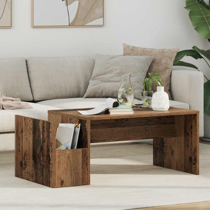 Coffee Table Old Wood 90 x 45 x 35 cm Engineered Wood