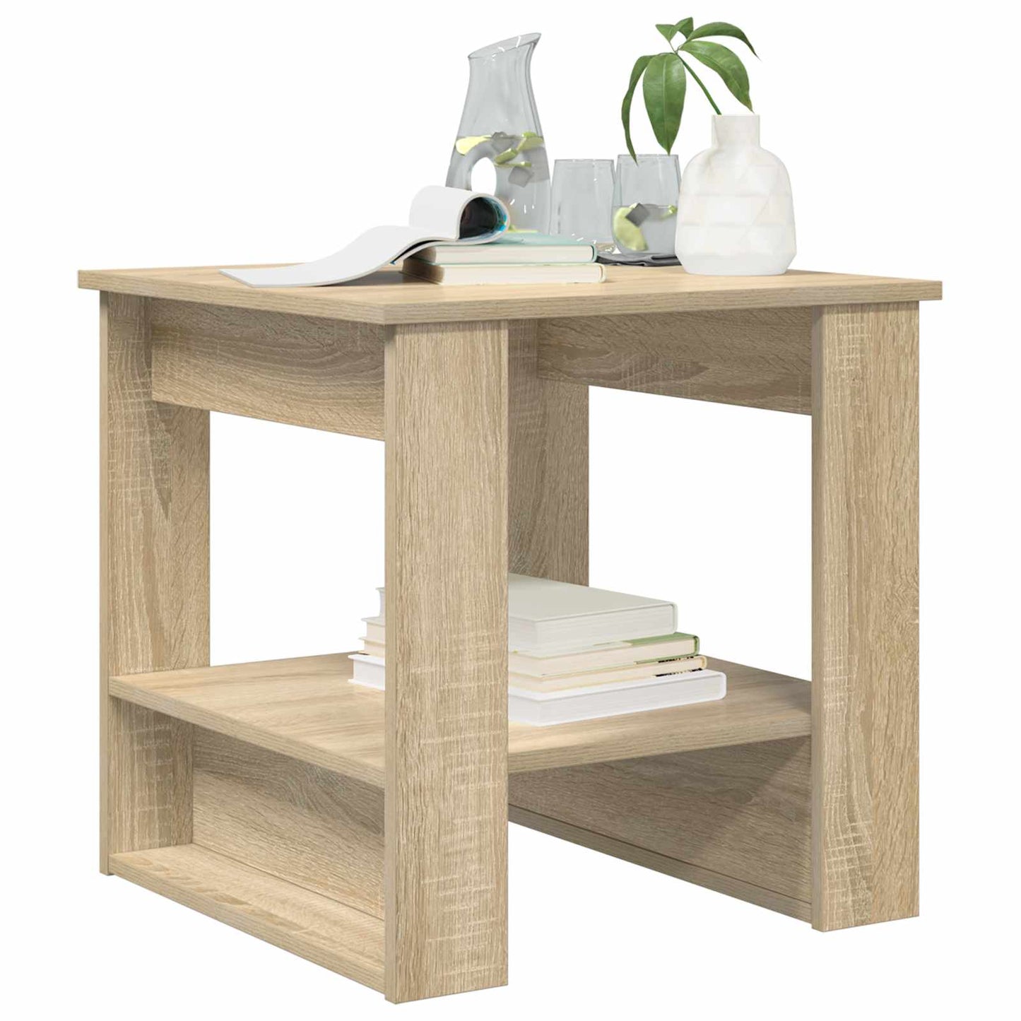 Coffee Table Sonoma Oak 51 x 50 x 50 cm Engineered Wood
