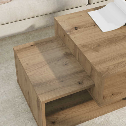 Coffee Table Artisan Oak 105 x 50 x 32.5 cm Engineered Wood