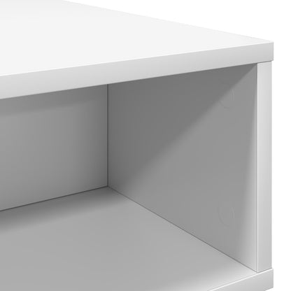 Coffee Table White 80 x 46 x 35 cm Engineered Wood