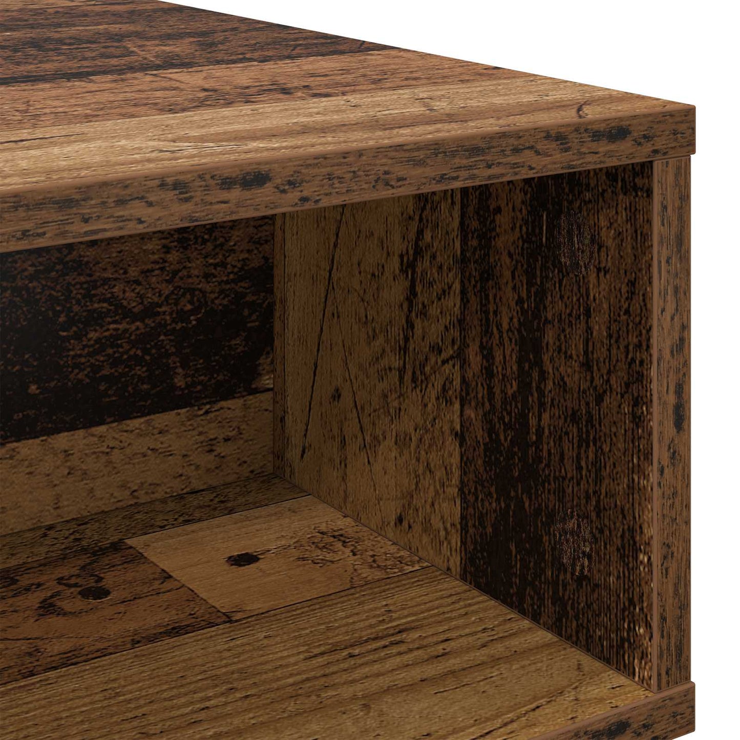 Coffee Table Old Wood 80 x 46 x 35 cm Engineered Wood