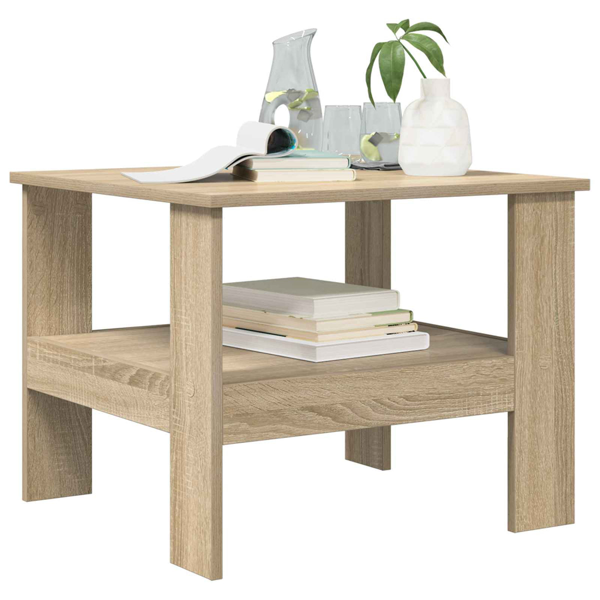 Coffee Table Sonoma Oak 57 x 55 x 45 cm Engineered Wood