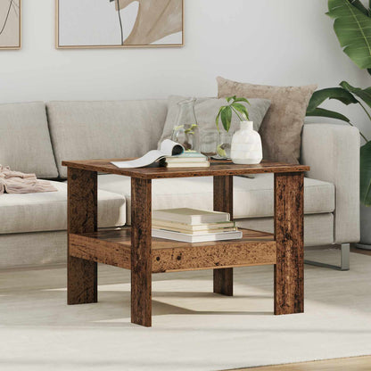 Coffee Table Old Wood 57 x 55 x 45 cm Engineered Wood