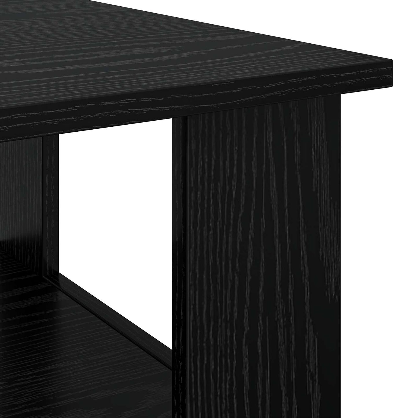 Coffee Table Black Oak 90 x 50 x 45 cm Engineered Wood