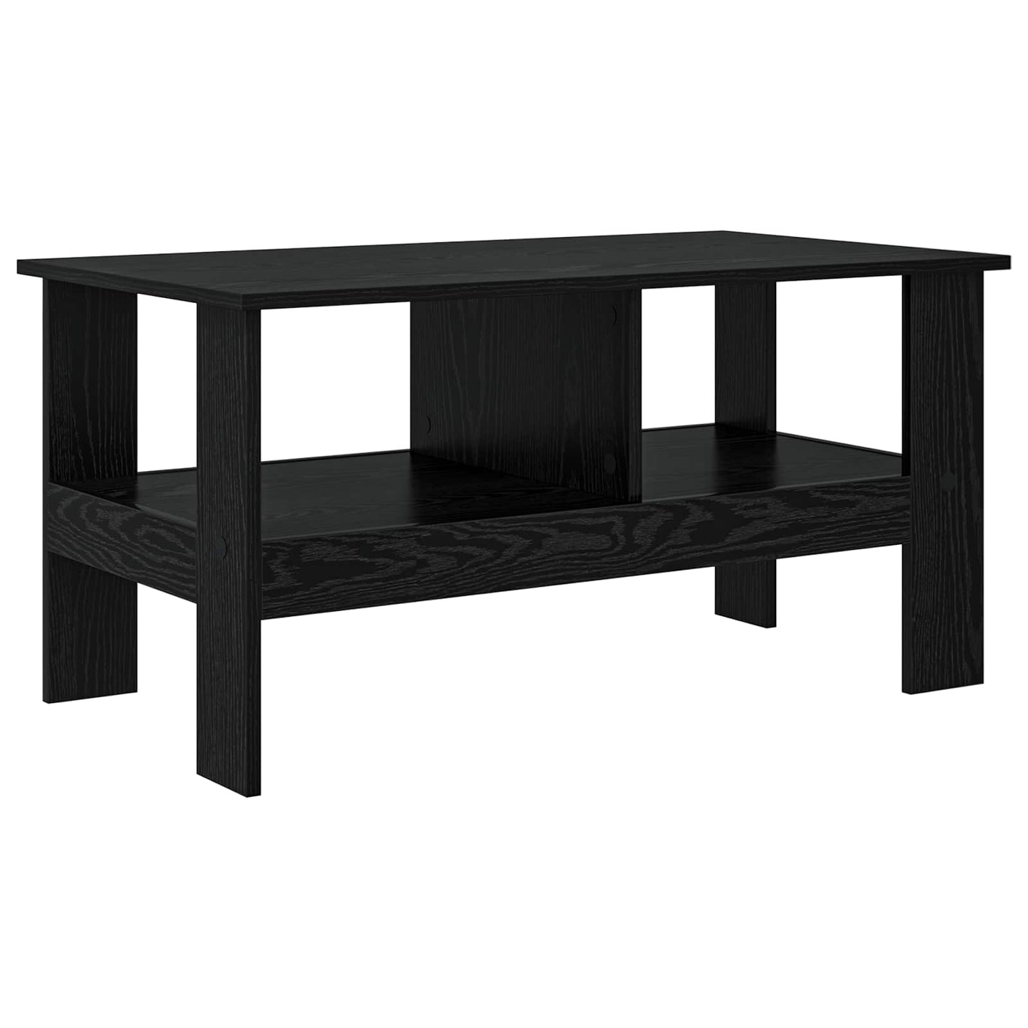 Coffee Table Black Oak 90 x 50 x 45 cm Engineered Wood