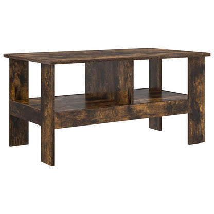 Coffee Table Smoked Oak 90 x 50 x 45 cm Engineered Wood