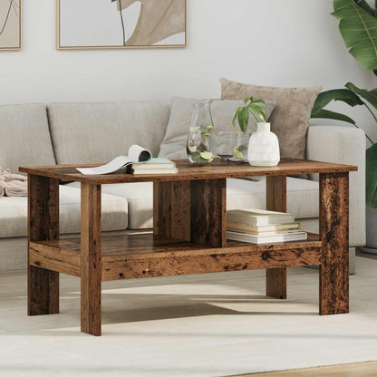 Coffee Table Old Wood 90 x 50 x 45 cm Engineered Wood