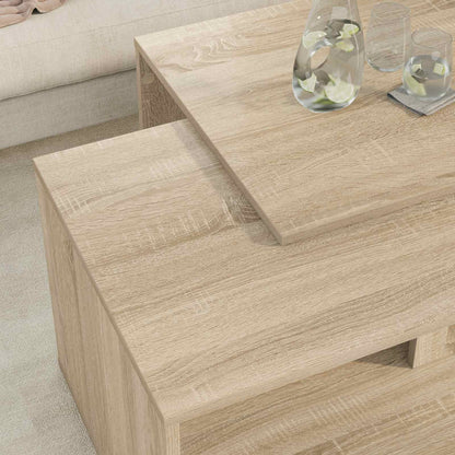 Coffee Table Set 2 pcs Sonoma Oak Engineered Wood