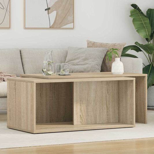Coffee Table Set 2 pcs Sonoma Oak 90 x 48 x 40 cm