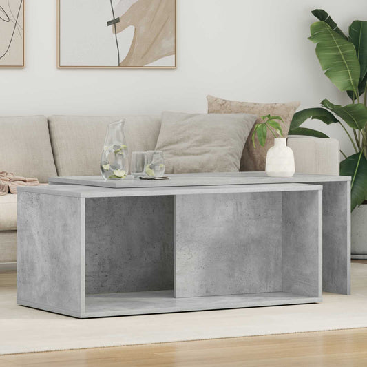 Coffee Table Set 2 pcs Concrete Grey 90 x 48 x 40 cm