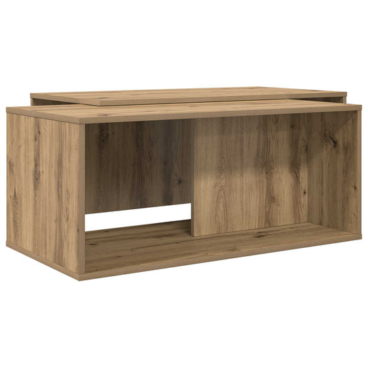 Coffee Table Set 2 pcs Artisan Oak 90 x 48 x 40 cm