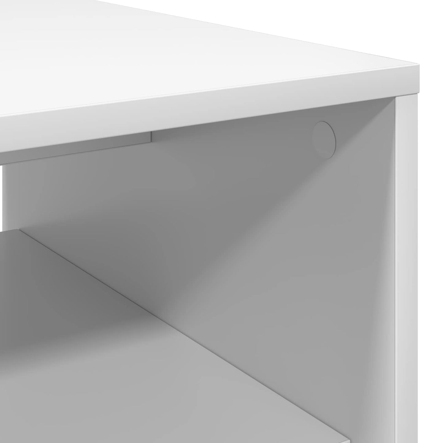 Coffee Table White 60 x 50 x 40 cm Engineered Wood