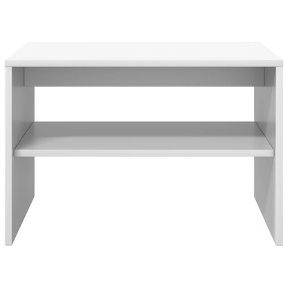 Coffee Table White 60 x 50 x 40 cm Engineered Wood